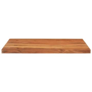 Rectangular Solid Wood Acacia Table Top - 90x80 cm