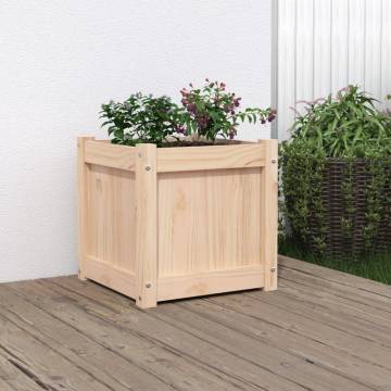 Garden Planter 40x40x40 cm Solid Wood Pine - DIY Essential