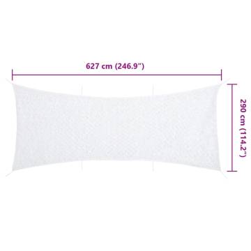 Camouflage Net with Storage Bag - 627x290 cm White