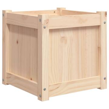 Garden Planter 40x40x40 cm Solid Wood Pine - DIY Essential