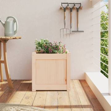 Garden Planter 40x40x40 cm Solid Wood Pine - DIY Essential