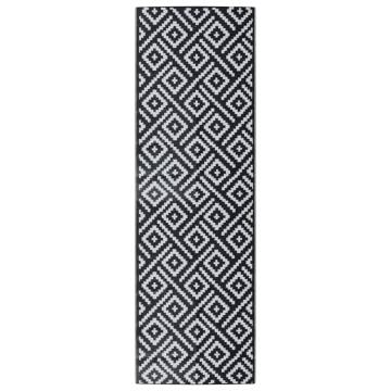 Outdoor Carpet White and Black 80x250 cm - Stylish & Durable