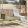 Swing Bench Beige 119x56x48 cm Poly Rattan Colour beige Quantity in Package 1 Cushion included no Number of 