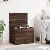 Brown Oak Storage Box 60x42x46 cm - Durable & Versatile