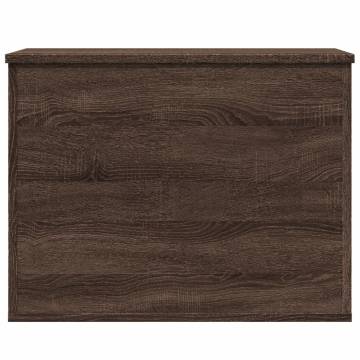 Brown Oak Storage Box 60x42x46 cm - Durable & Versatile