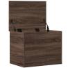 Brown Oak Storage Box 60x42x46 cm - Durable & Versatile