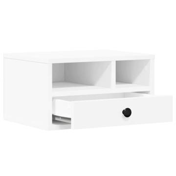 Printer Stand White 40x32x22.5 cm | Engineered Wood