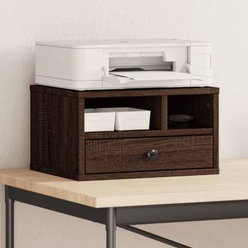 Printer Stand Brown Oak | Engineered Wood | HiPoMarket