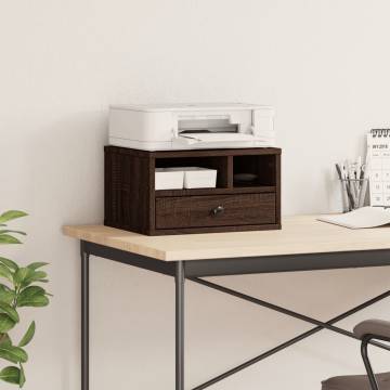 Printer Stand Brown Oak | Engineered Wood | HiPoMarket