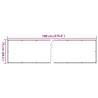 Garden Privacy Screen White 700x75 cm PVC | HipoMarket