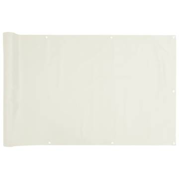 Garden Privacy Screen White 1000x75 cm PVC | HipoMarket