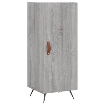 Stylish Grey Sonoma Highboard - 34.5x34x180 cm Engineered Wood