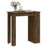 Bar Table with Storage Rack - Smoked Oak | Hipomarket UK