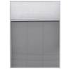 Plisse Insect Screen for Windows - 60x80 cm Aluminium Shade