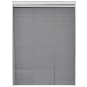 Plisse Insect Screen for Windows - 60x80 cm Aluminium Shade