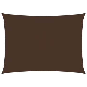 Sunshade Sail Oxford Fabric Rectangular 2x3.5 m Brown