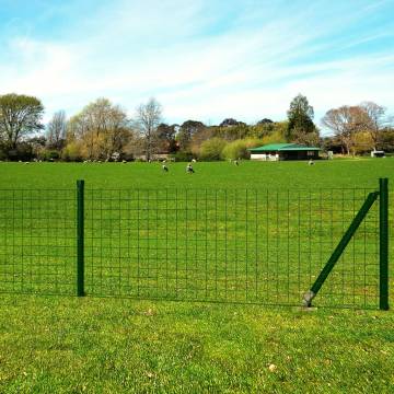 Euro Fence Steel 25x1.0m Green - Durable Garden Protection