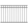 Black Steel Fence Panel 1.7x1m - Durable Garden Security