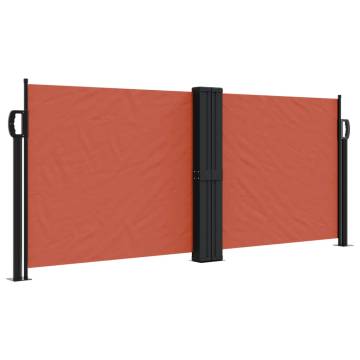 Retractable Side Awning Terracotta 100x600 cm - Hipomarket