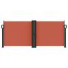 Retractable Side Awning Terracotta 100x600 cm - Hipomarket