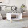 High Gloss White Coffee Table - Modern Design & Storage | Hipomarket