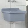 Wall-Mounted Grey Sink Washbasin - 40x40x24 cm Resin