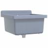 Wall-Mounted Grey Sink Washbasin - 40x40x24 cm Resin