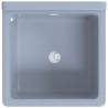 Wall-Mounted Grey Sink Washbasin - 40x40x24 cm Resin