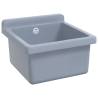 Wall-Mounted Grey Sink Washbasin - 40x40x24 cm Resin