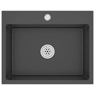 Handmade Black Stainless Steel Kitchen Sink | Hipomarket