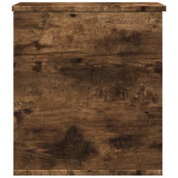 Storage Box Smoked Oak - Durable Engineered Wood 40x42x46 cm