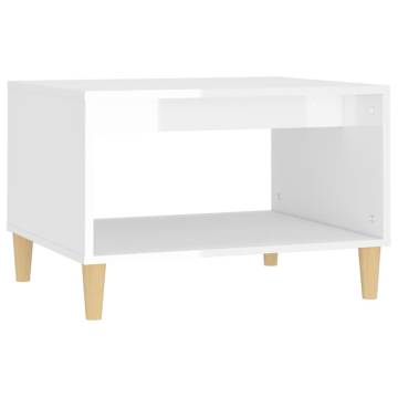 High Gloss White Coffee Table - Modern Design & Storage | Hipomarket