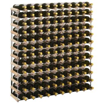 Wine Rack for 120 Bottles | Solid Pinewood Elegance