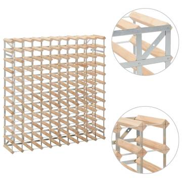 Wine Rack for 120 Bottles | Solid Pinewood Elegance