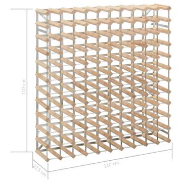 Wine Rack for 120 Bottles | Solid Pinewood Elegance