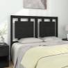 Bed Headboard Black 125.5x4x100 cm Solid Pine Wood Colour black Size 125.5 x 100 cm Quantity in Package 1 