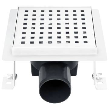 Stainless Steel Shower Drain 15x15 cm - Modern Bathroom Solution