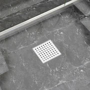 Stainless Steel Shower Drain 15x15 cm - Modern Bathroom Solution