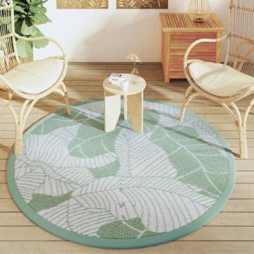 Outdoor Green Carpet Ø160 cm - Trendy & UV-Resistant