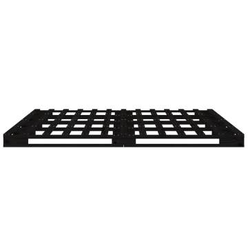 Pallet Bed Black 120x190 cm - Small Double Wood Pine