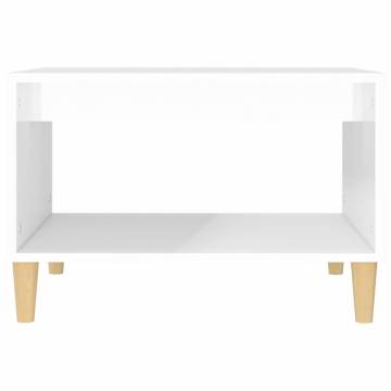 High Gloss White Coffee Table - Modern Design & Storage | Hipomarket