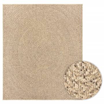 Rug ZIZUR 240x340 cm - Jute Look for Indoor & Outdoor Use