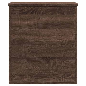 Storage Box Brown Oak - 40x42x46 cm Engineered Wood