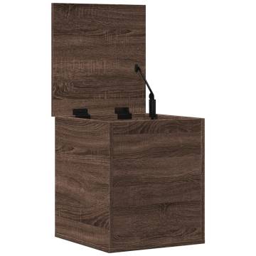 Storage Box Brown Oak - 40x42x46 cm Engineered Wood