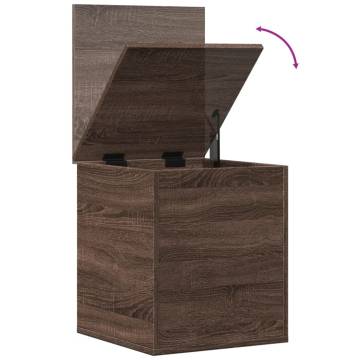 Storage Box Brown Oak - 40x42x46 cm Engineered Wood