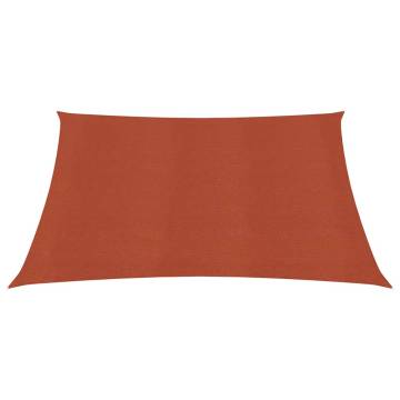 Sunshade Sail 2.5x2.5m Terracotta – HDPE UV Protection