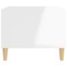 High Gloss White Coffee Table - Modern Design & Storage | Hipomarket