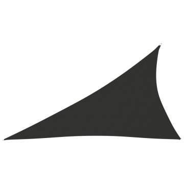 Sunshade Sail Oxford Fabric Triangular 4x5x6.4m Anthracite