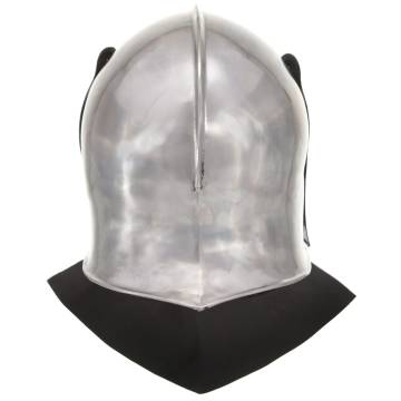 Medieval Knight Helmet Antique Replica LARP Silver Steel