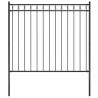 Durable Garden Fence Steel 1.7x1.5 m Black - Secure Your Space